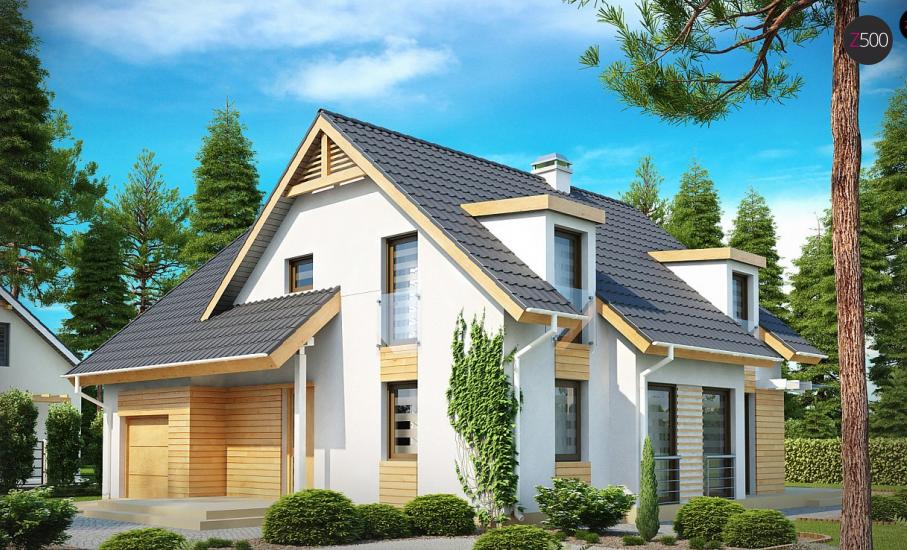 Проект дома Z135 иллюстрация 1