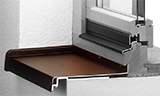 External metal window sills